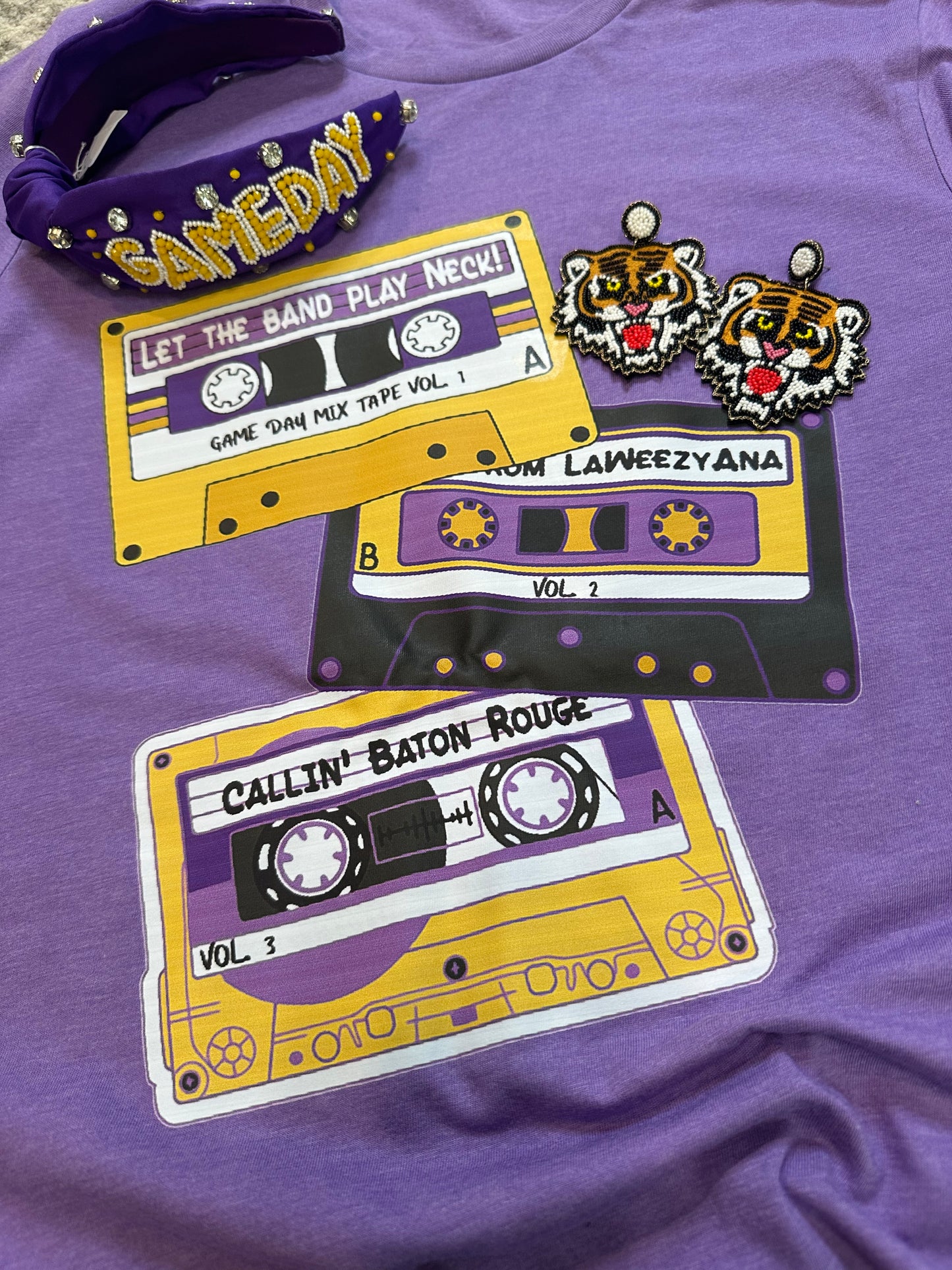 LSU mixed tape Gameday Tee