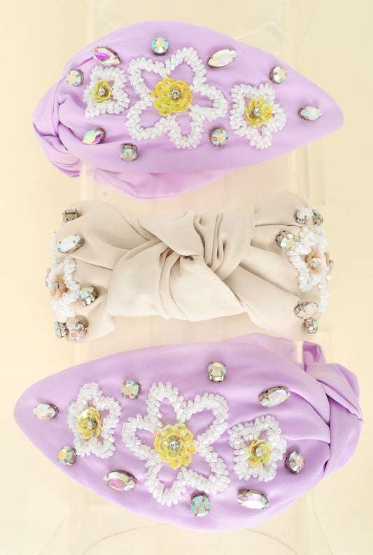 Spring flowered headband ￼