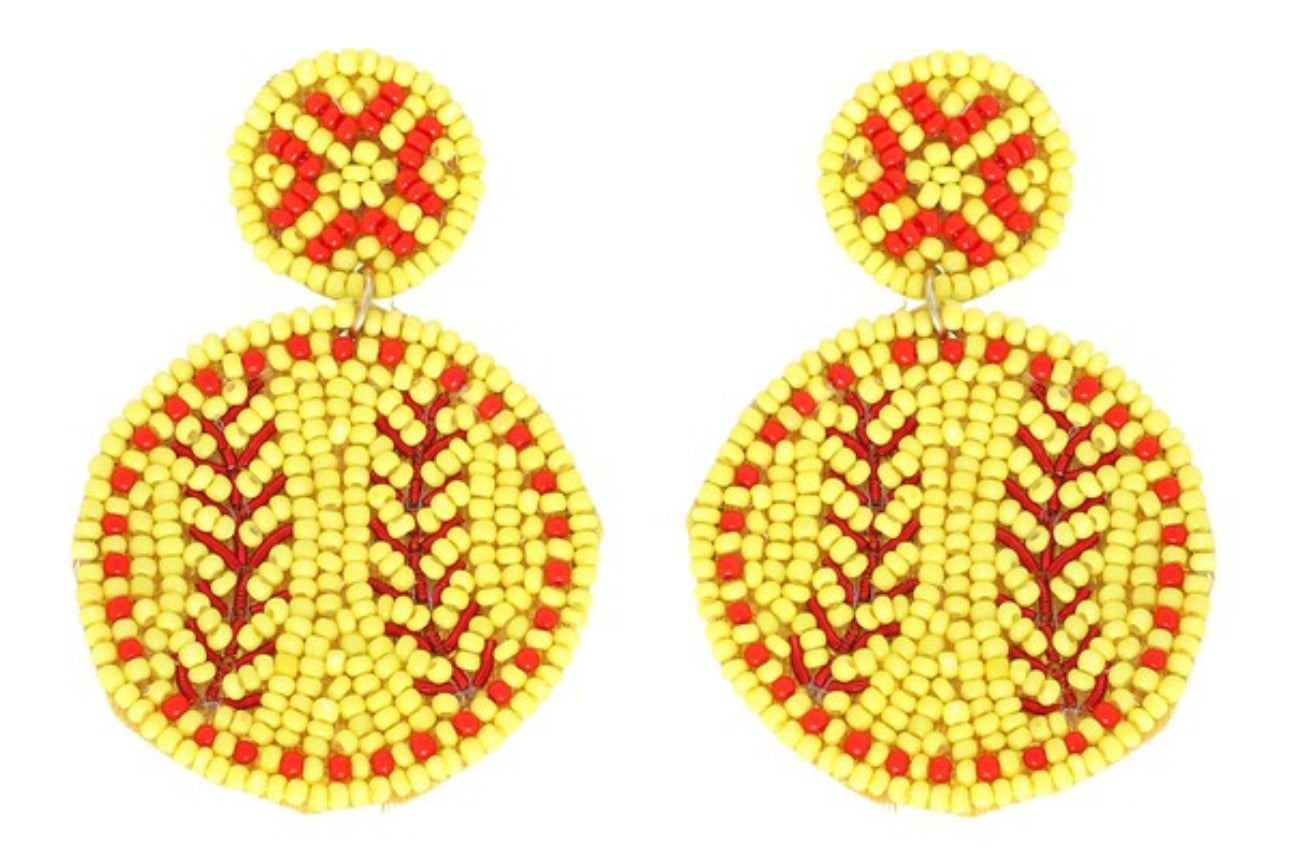 Baseball/Softball Drop earrings