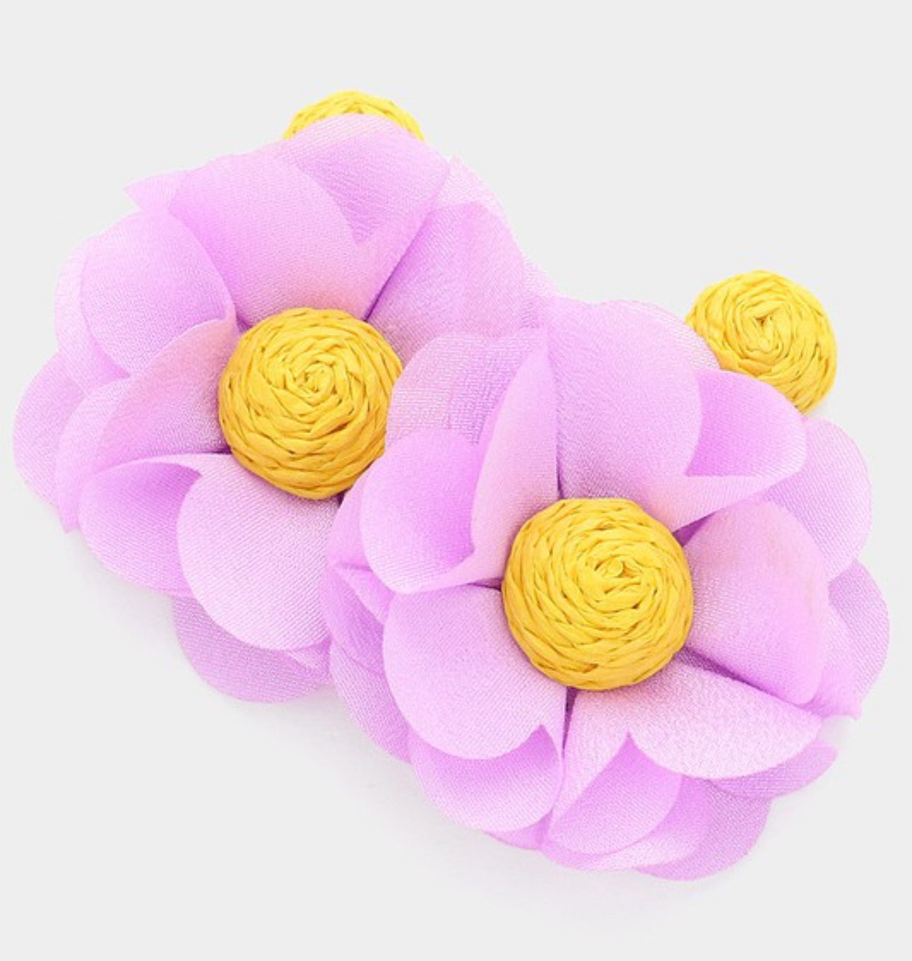 Bright flower earrings