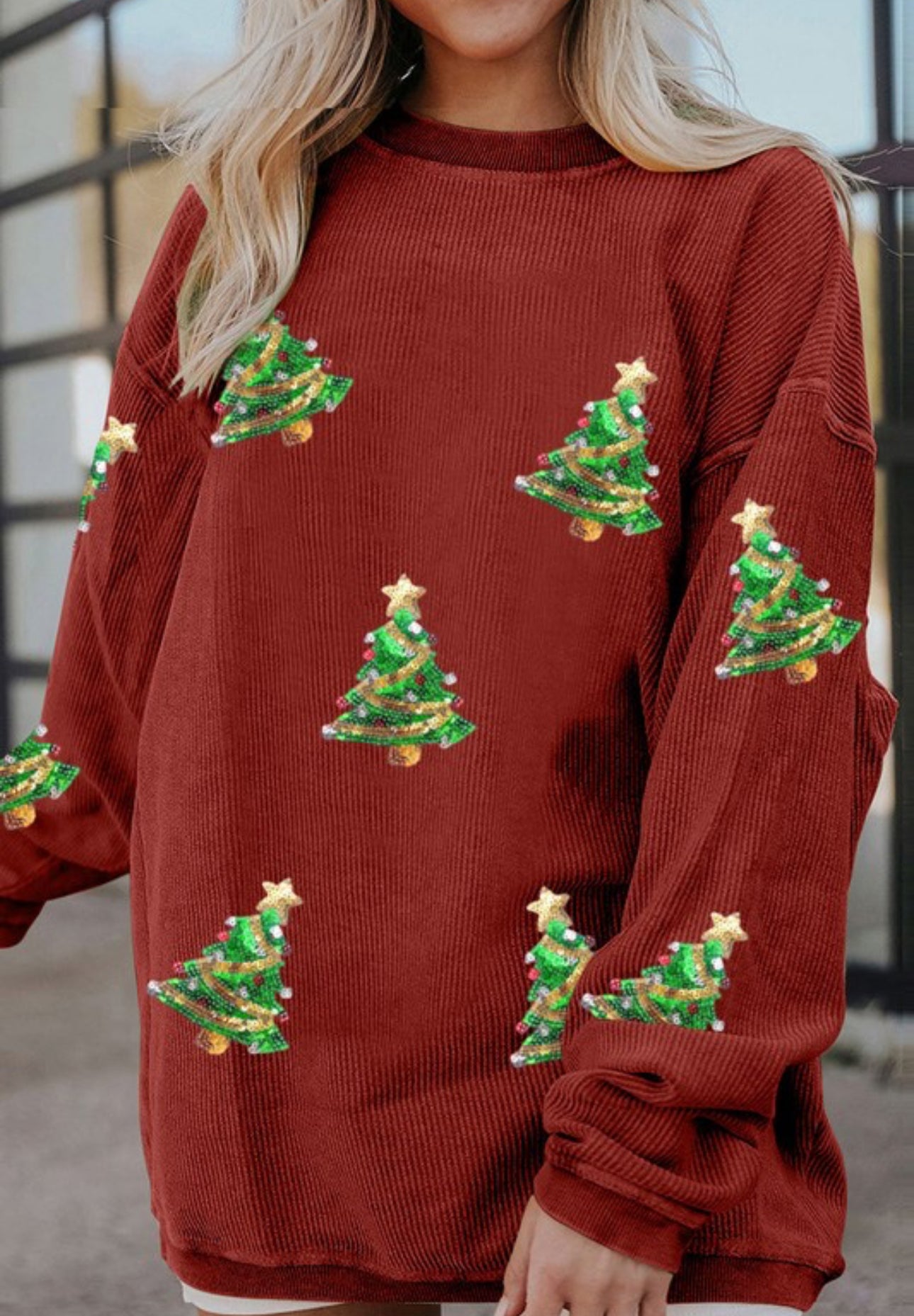 Ribbed TREE sweatshirt