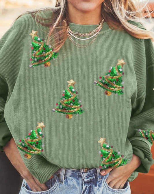 Ribbed TREE sweatshirt