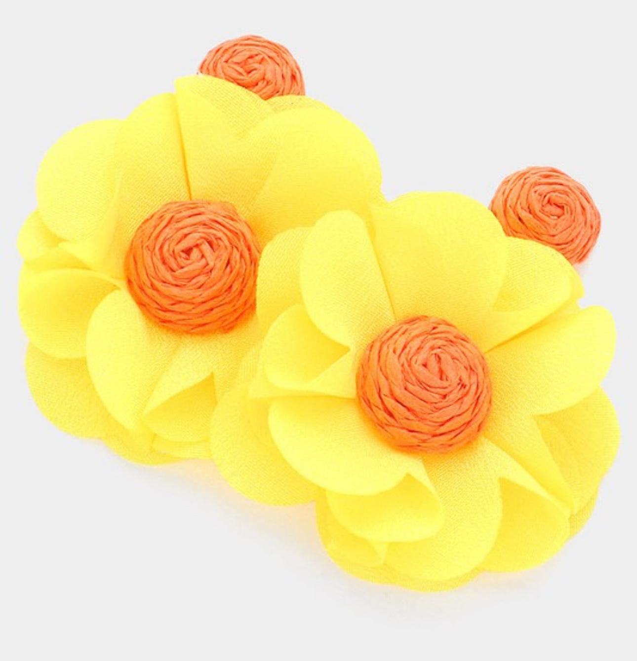 Bright flower earrings