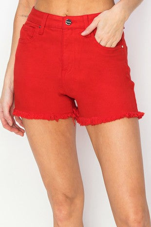 Red shorts