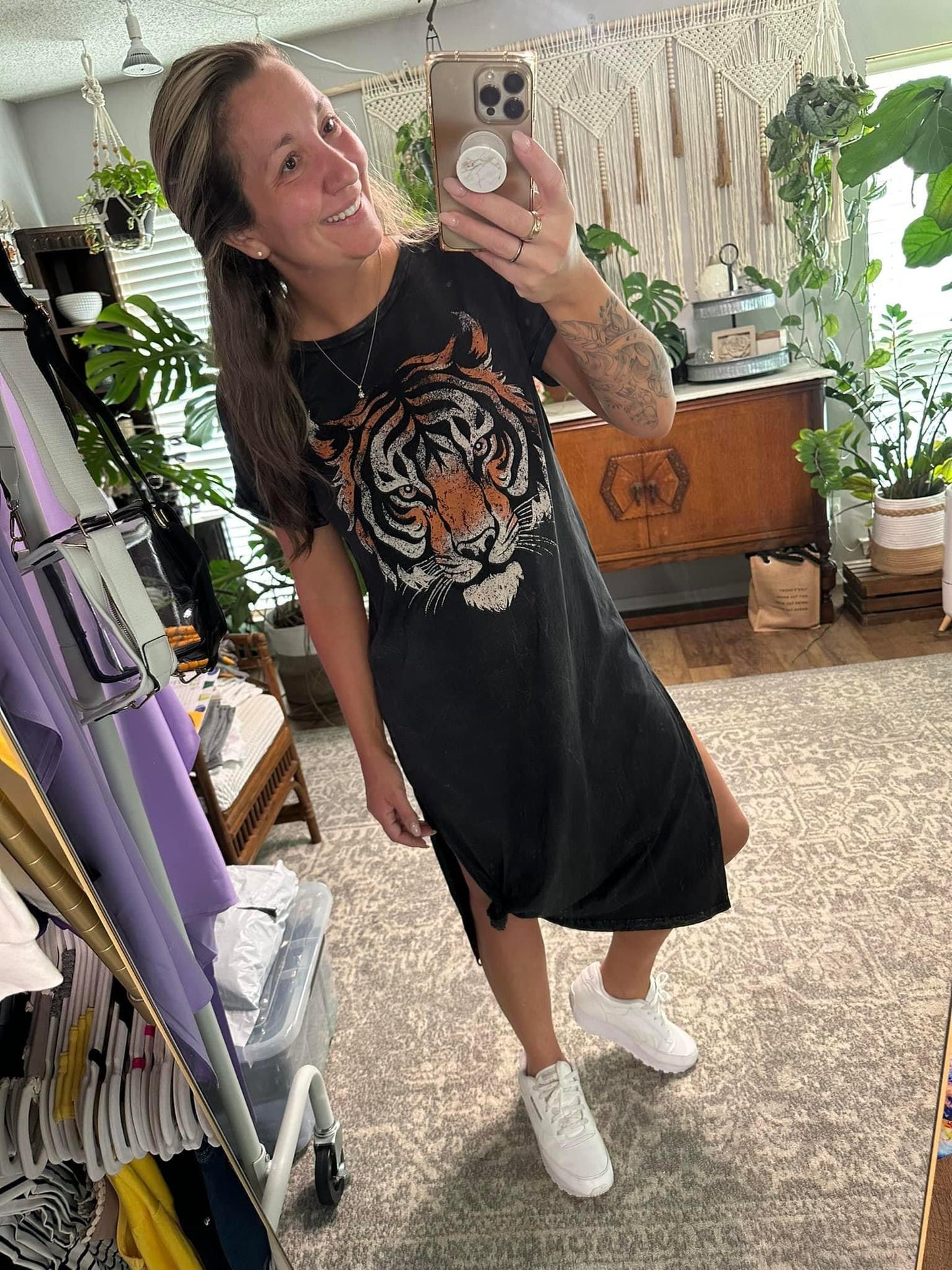 Tiger tee shirt dress