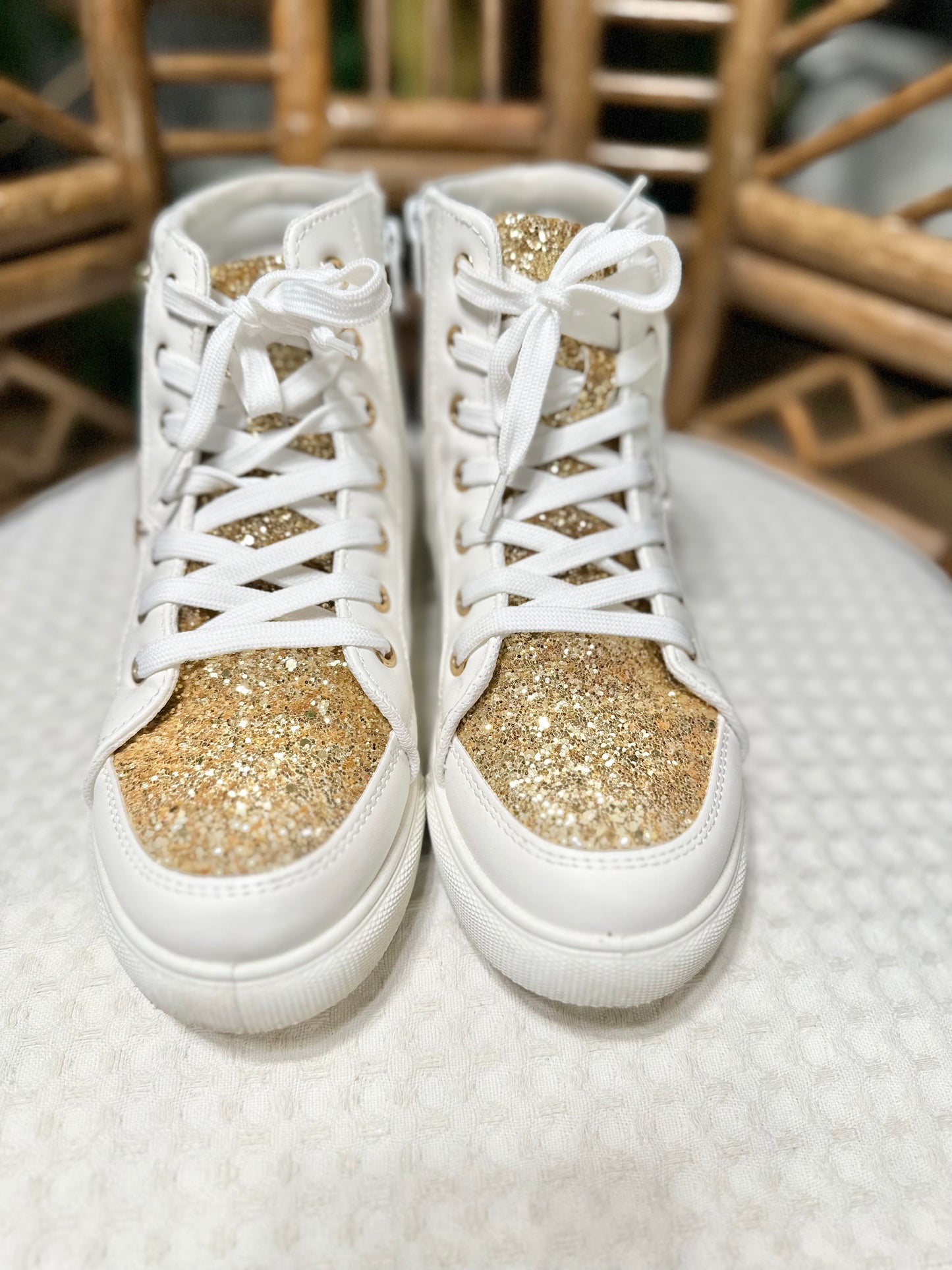 Gold studded High Tops